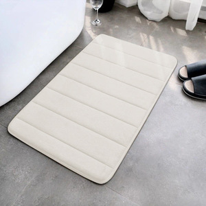 พรมเช็ดเท้าห้องน้ำแบบทอทันสมัย ขายส่ง ทำจากเมมโมรี่โฟม กันลื่น ซึมซับน้ำได้เร็ว แห้งไว นุ่มสบาย ใช้งานง่าย - Product Image 5