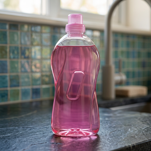 Flacon de 2000 ml en plastique PET recyclable avec bouchon à vis pour détergent liquide, nettoyant ménager, emballage de produits chimiques - Product Image 3