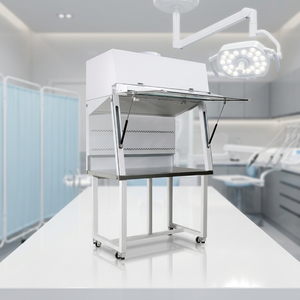 Cabine de biosécurité de classe I en acier inoxydable avec écran en verre et étagères réglables pour usage en laboratoire - Product Image 3