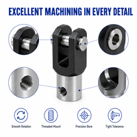 Composant de joint pivotant en métal usiné CNC de précision sur mesure pour l'automatisation des machines industrielles, la robotique et les systèmes de mouvement