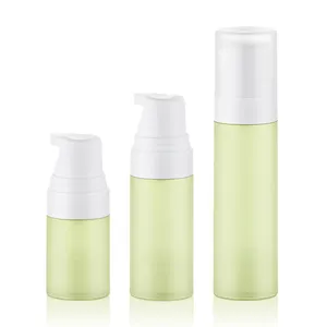 Serum Cosmetic Lotion White Airless Pump Bottle 15 Ml 30 Ml 50ml Vacuum Foundation Packaging Matte PP Airless Bottle