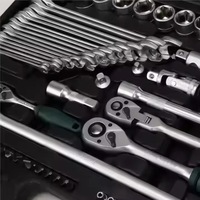Chrome Vanadium 1/2\" 3/8\" 1/4\" Auto Repair Hand Combo Tools Set 142+2PCS Kit Hard Case 1-Year Warranty OEM Customization
