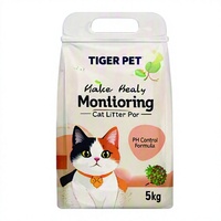 Litière pour chat de qualité supérieure avec détection de pH avancée, surveillance de la santé, soins urinaires et contrôle des odeurs par TIGER PET