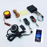 Hotjual 2024 Alarm sepeda motor PKE, tombol tekan satu klik, aplikasi ponsel pintar kontrol BT sistem Alarm sepeda motor