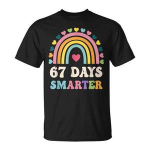 Camiseta promocional 67 Days Smarter Groovy Rainbow - Product Image 1