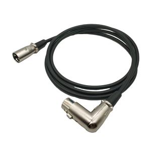 Profesional 3Pin XLR macho/hembra a ángulo de 90 grados 3Pin XLR macho/hembra Audio Snake Cable Stage Channel para caja de escenario - Product Image 3
