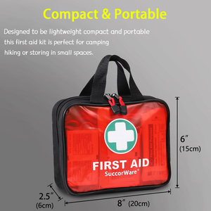 Suministros Médicos Portátiles, Botiquín de Primeros Auxilios Multifuncional con Suministros Médicos de Emergencia, Bolsa de Primeros Auxilios Impermeable - Product Image 2