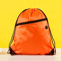 Fermeture éclair et fente pour écouteurs Sac à cordon en polyester pour plus de commodité