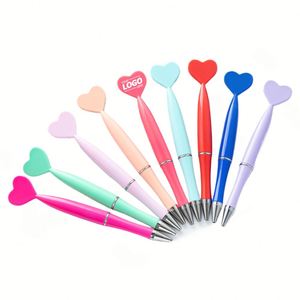 Custom Valentine's Day Heart <b>Pens</b>, 1mm Black Gel Ink Rollerball, Kids Gift, Office School Supply, Party Favor - Product Image 1
