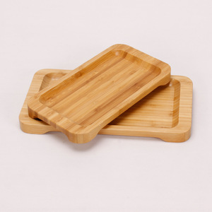 ถาดชาไม้ไผ่ทรงสี่เหลี่ยม 35x22 ซม. สำหรับพิธีชงชาและใช้บนโต๊ะอาหาร - Product Image 3