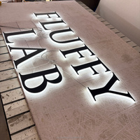 Enseigne lumineuse LED personnalisée pour entreprise, intérieur ou extérieur, enseigne murale commerciale, lettres lumineuses, enseigne avec logo d'entreprise