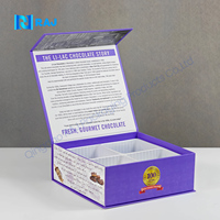 Boîtes d'emballage de chocolat de luxe fantaisie pour biscuits au chocolat Emballage doux Boîte-cadeau Emballage de luxe personnalisé pour anniversaire