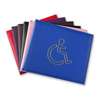 Porte-badge de voiture en PVC avec logo personnalisé, badge britannique pour personnes handicapées, accessoire de voyage RFID, étanche, motif vierge