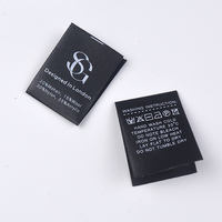 Étiquette d'instructions de lavage en satin de vêtements personnalisés 100% étiquette de ruban d'impression de col en polyester Etiquettes Colgantes Para Ropa