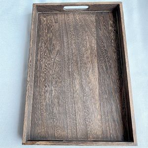 Display personalizzato a base di frutta e cibo tavolo resistente scatola di legno per la colazione <span class=keywords><strong>set</strong></span> di vassoi con manico - Product Image 6