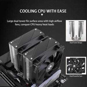 Refroidisseur de processeur Thermalright Phantom Spirit 120 Noir pour PC, technologie AGHP 4.0, compatible AMD et Intel - Product Image 4