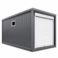Atelier Conteneurisé avec Porte à Enroulement, Panneaux en Acier Nervuré, Atelier de Fabrication Portable pour Petites Entreprises de Travail du Métal