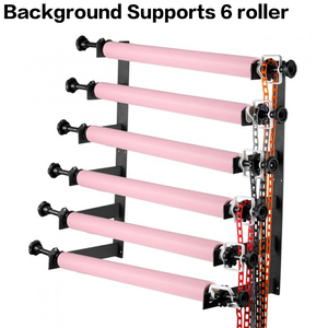 Fotografie 6 Rollen Wand montage Handbuch Hintergrund unterstützung system zum Halten von Hintergründen Fotoshooting Studio Equipment 6 # Roller - Product Image 6