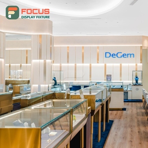 Exhibidor de Joyería Minimalista, Panel de Vidrio Templado, Mostrador de Joyería para Centro Comercial - Product Image 2