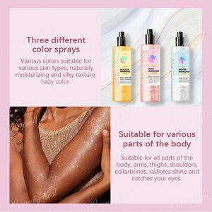 Hot Sell 145ml Shimmer Luxury Aromatic Perfumed Body Spray Long Lasting Fragrance Scented Hydrating Body Mist Spray for Women - Product Image 6