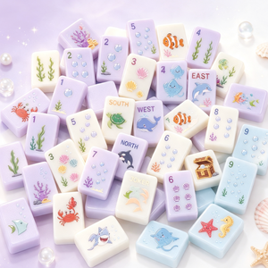 Juego de Mahjong Americano de 160 Fichas Talladas para Niños, Temática Meteorológica, Fichas Numeradas, Juego de <span class=keywords><strong>Dominó</strong></span>, Kit de Inicio para Club - Product Image 3