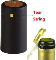 Ruban déchirable personnalisé Capsule de thermoscellage en PVC Capsule thermorétractable en PVC Capsule de bouteille de joint transparent rétractable