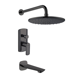 Sistema <span class=keywords><strong>Doccia</strong></span> Contemporaneo di Lusso Empolo per Hotel, Miscelatore <span class=keywords><strong>Doccia</strong></span> Moderno Cromato a Incasso a Parete con Getto Morbido Effetto Pioggia - Product Image 5