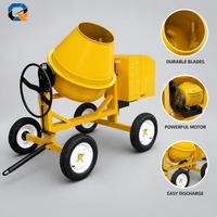 Bétonnière diesel 350L, mini bétonnière pour chantier de construction