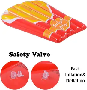 Vente chaude personnalisée en usine publicité gonflables <span class=keywords><strong>frites</strong></span> <span class=keywords><strong>piscine</strong></span> flotteur été amusant pour les enfants nager ou jouets de plage - Product Image 6