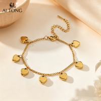 Modernas Pulseras de Cadena con Eslabones de Acero Inoxidable Chapadas en Oro de 18K, con Forma de Estrella de Mar y Corazón, Multi Estilo, Elegantes, Resistentes al Agua, para Mujer, Regalo