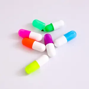 Pena highlighter bentuk pil Mini kualitas tinggi untuk menulis, bentuk kapsul pastel fantasi pena highlighter kawaii mini lucu
