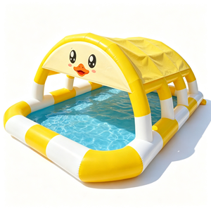 Piscina Inflable Grande y Móvil en Venta, Piscina Inflable con Tobogán para Centro Comercial, Área de Juegos al Aire Libre para el Verano - Product Image 2