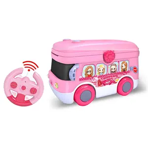 Kids kitchen play set toy remote control kitchen bus cooking toy set pretend play