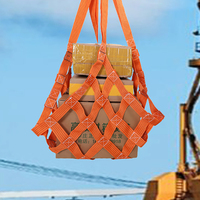 Filet de levage de cargaison en sangle de polyester robuste certifié CE pour la levée par grue