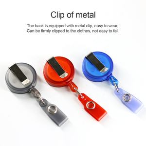 <span class=keywords><strong>Porte</strong></span>-<span class=keywords><strong>badge</strong></span> circulaire DEYI 32mm <span class=keywords><strong>extensible</strong></span> 500mm, <span class=keywords><strong>badge</strong></span> en forme de défilement, cadeau accessoire d'infirmière YOYO Transparent - Product Image 5