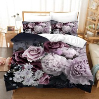 Parure de lit Blossom à impression numérique 3D - Nouveauté 2026 |   Polyester brossé 90 g/m² pour une ultra-douceur