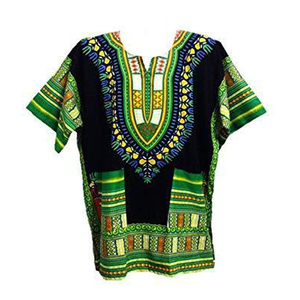 Dashiki-Camiseta de algodón estampada de manga corta, ropa africana de talla grande, 100% - Product Image 1