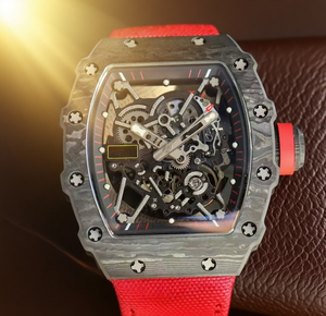 Reloj mecánico Tourbillon clásico para hombre 2025, material de fibra de carbono, Correa hueca colorida, reloj moderno y genial - Product Image 6