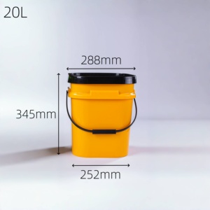 20L Kunststoff behälter Großhandel Plastik eimer <span class=keywords><strong>5</strong></span> Gallonen Eimer mit Deckel - Product Image 2
