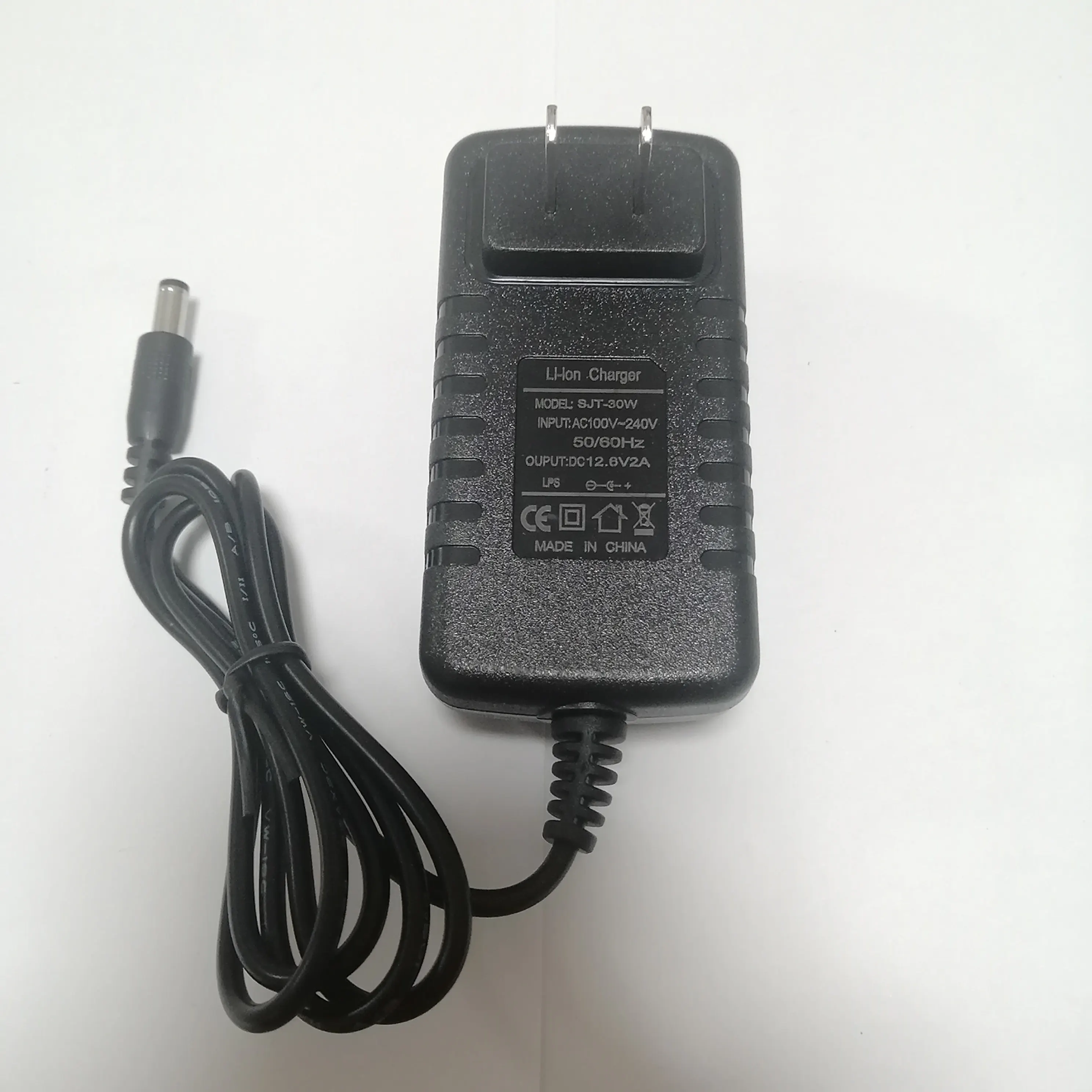 US/EU/AU/UK Plug wall-mount 100-240V 12.6V2A Polymer Lithium Battery Charger 25.2V1A Power Adapter Charger