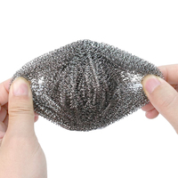 Fournisseur Vérifié - Brosse en boule de laine d'acier et feuille de tampon à récurer - Éponge en tissu métallique pour nettoyage en profondeur - Garantie Commerciale