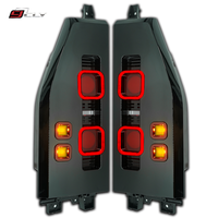 Pour 2024 Jetour Traveler/Shanghai T2 : Feu arrière Star Defender rouge foncé et blanc à motif carbone forgé – Vente en gros usine
