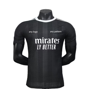 Para el conjunto de portero del jugador del Real <span class=keywords><strong>Madrid</strong></span> poliéster de alta calidad nuevo corte automatizado transpirable servicio OEM personalizado - Product Image 4