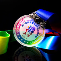 Medallas de Cristal Personalizadas de Alta Calidad 2025, Trofeo de Cristal Transparente, Medallas para Gimnasia, Fútbol, Baloncesto