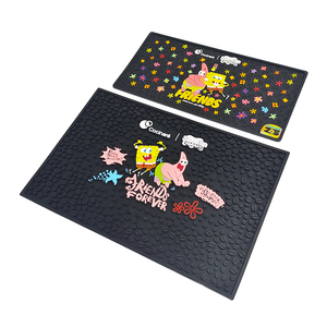 Personalized Rubber Bar <b>Mat</b> <b>Silicone</b> Bar Service <b>Mat</b> Non Slip Drip Tray Bar Spill <b>Mat</b> for Custom Brand Promotion - Product Image 2