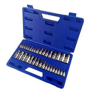 Jeu de douilles et embouts <span class=keywords><strong>Torx</strong></span> de haute qualité, 34 pièces, embouts de sécurité E mâles/femelles, outil manuel de serrage, <span class=keywords><strong>douille</strong></span> <span class=keywords><strong>Torx</strong></span> - Product Image 6