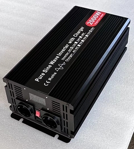 เครื่องสำรองไฟฟ้า (UPS) กำลังไฟ 2000W 2KW 12V 24V 48V เป็นไฟ AC 110V 220V พร้อมที่ชาร์จ - Product Image 3
