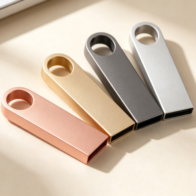 Promotional Custom Logo USB Flash Pen Drives 8GB 16GB 32GB 64GB USB 2.0 Metal 128 GB U Disk Memory Card Memoria Stick