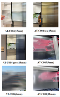 Nouveau film décoratif auto-adhésif en PET givré 3D à motif cannelé 2026 pour fenêtres, protège la vie privée pour la décoration de bureaux et de maisons