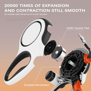 Ingrosso Lusso 5m ABS guinzaglio cane retrattile durevole Custom Pet guinzaglio con TPE Poop sacchetto Dispenser per il cane che cammina stile classico - Product Image 4